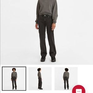 Levi’s Low Pro Straight Jeans Black